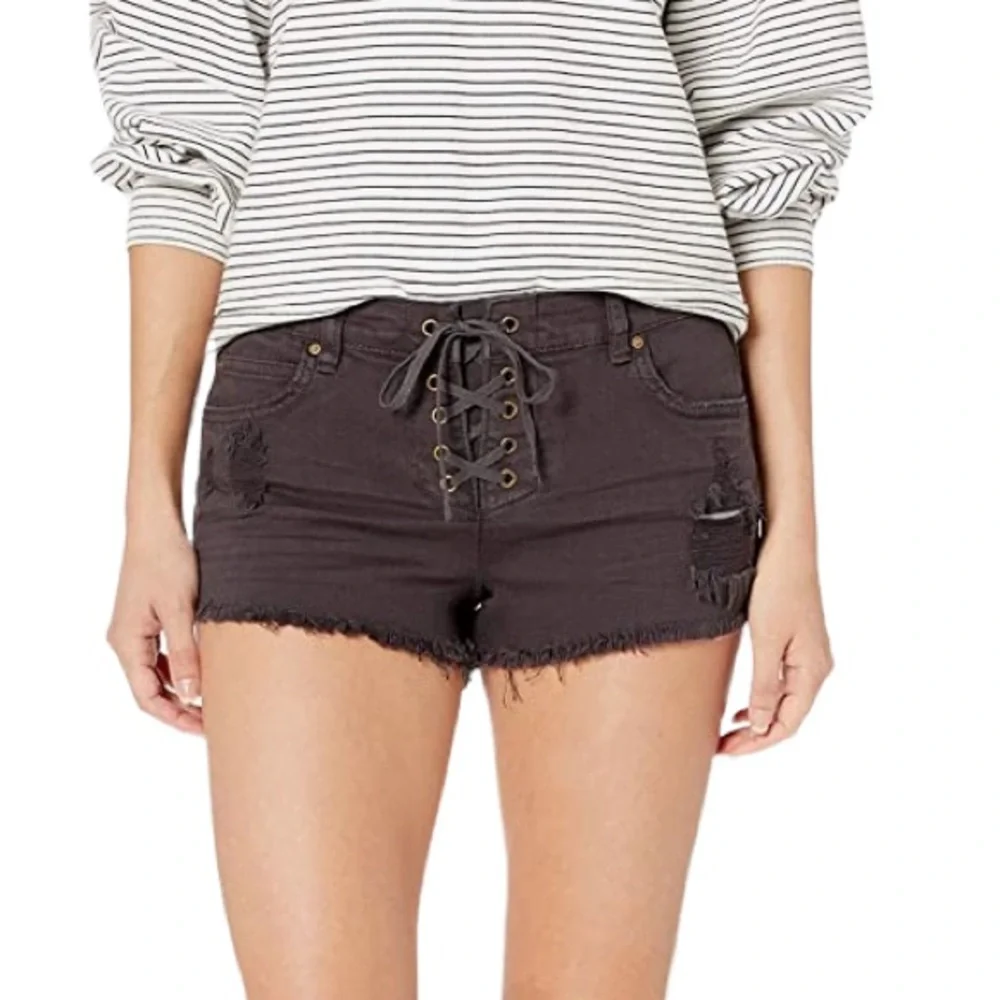 Billabong short distressed Lisa Black pebble color-25